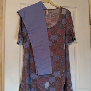 LuLaRue Perfect Tee/OS set
